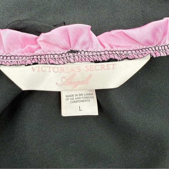 Victorias Secret Vintage Slip Dress Nightgown Size Large Angel collection Black - Picture 7 of 7